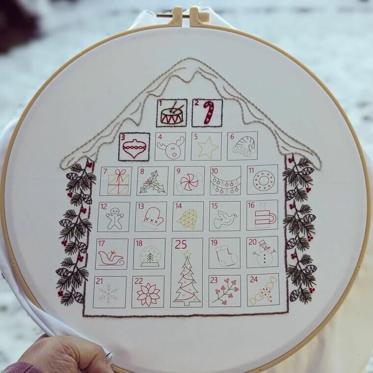 Make an Embroidery Hoop Advent