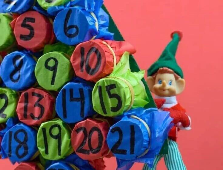 Craft an Advent From Toilet Tubes