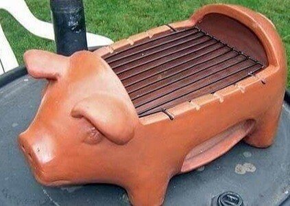 Pig-Shaped Grill