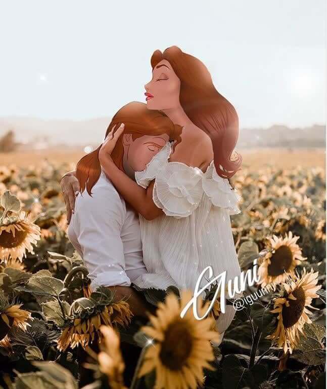 Sunflower Field Romance