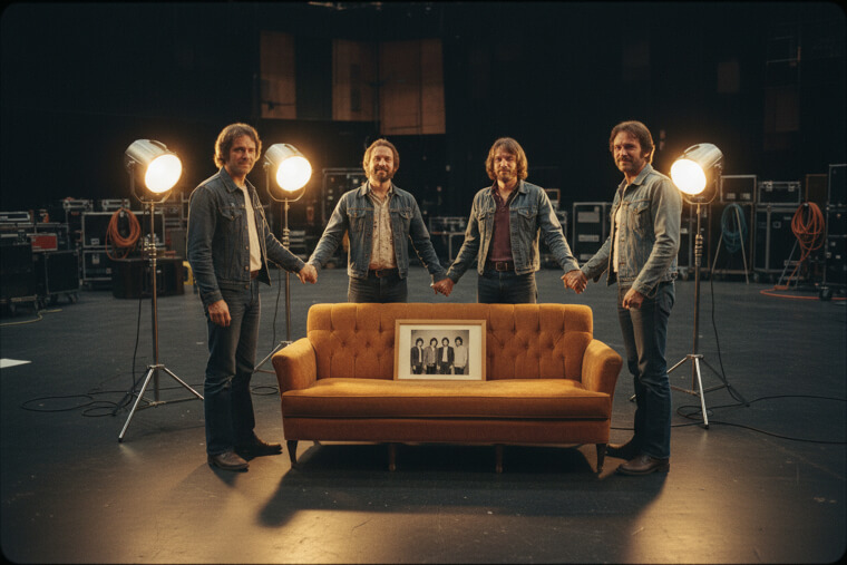 Five Friends Stand Where It All Began