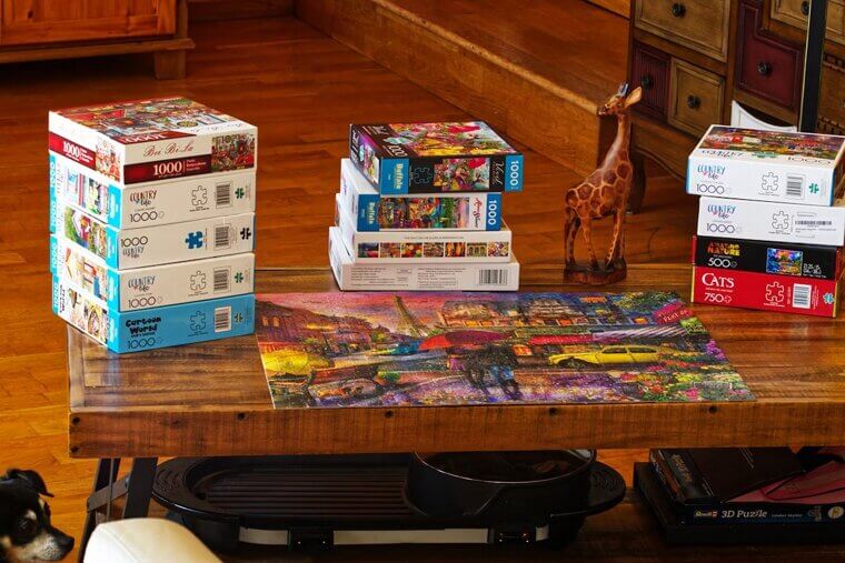 Board Games on Top of Each Other