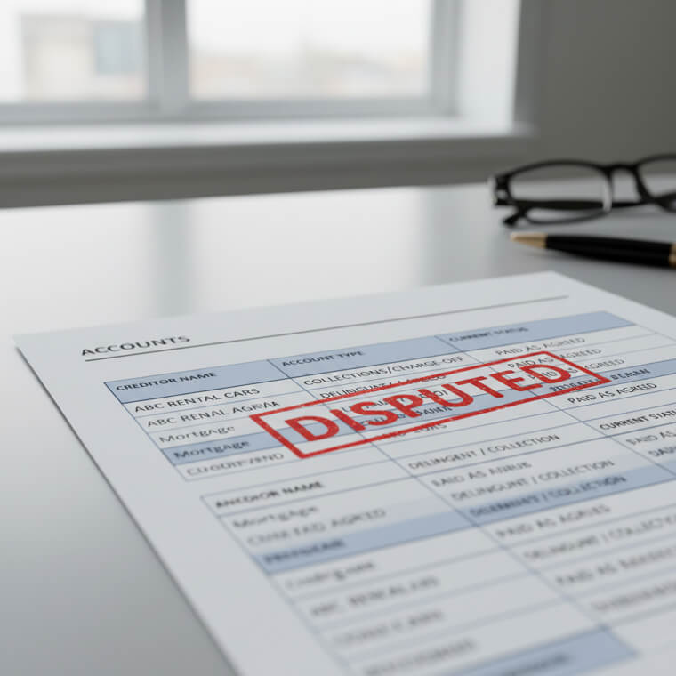 Disputes Damage Your Credit