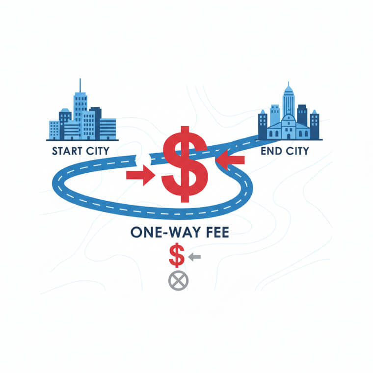 A "One-Way Fee" Often Costs More Than the Car Rental Itself