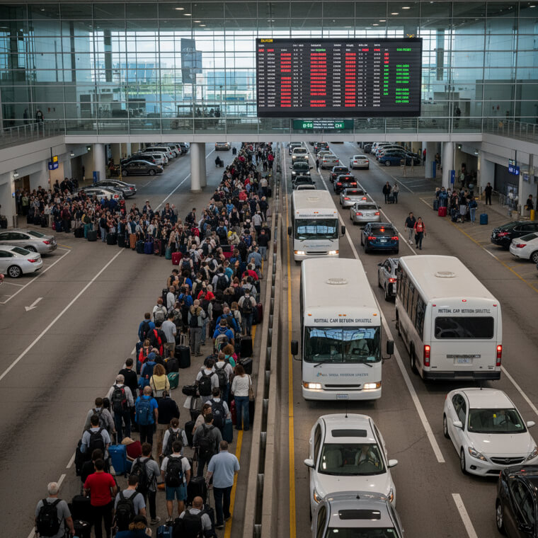 Airport Rental Returns Create Travel Chaos