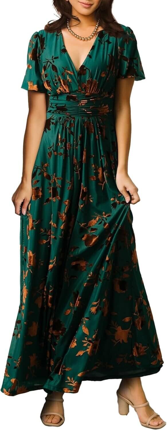 Simplee Velvet Maxi Dress - Perfect for Weddings and More! - 20% Off!