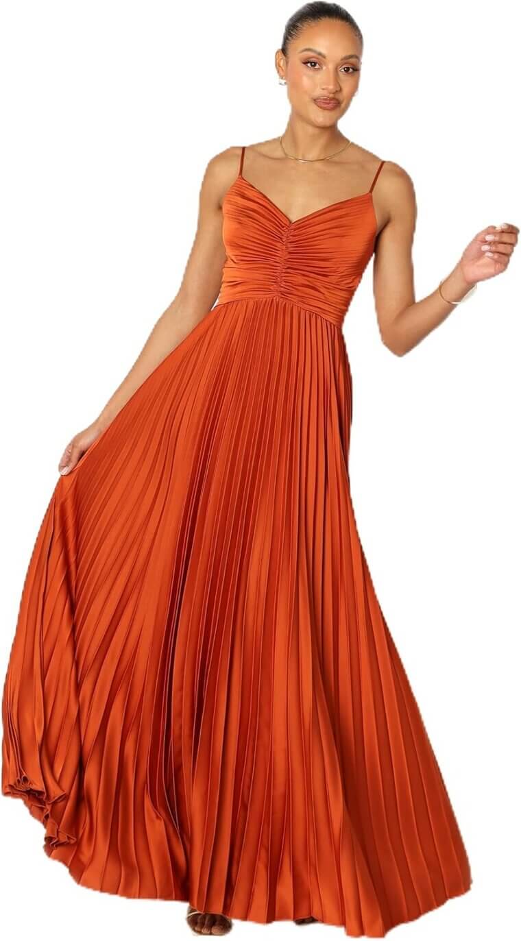 Petal & Pup Naira Dress - Stunning Pleated Maxi for Parties - Now 20% Off!