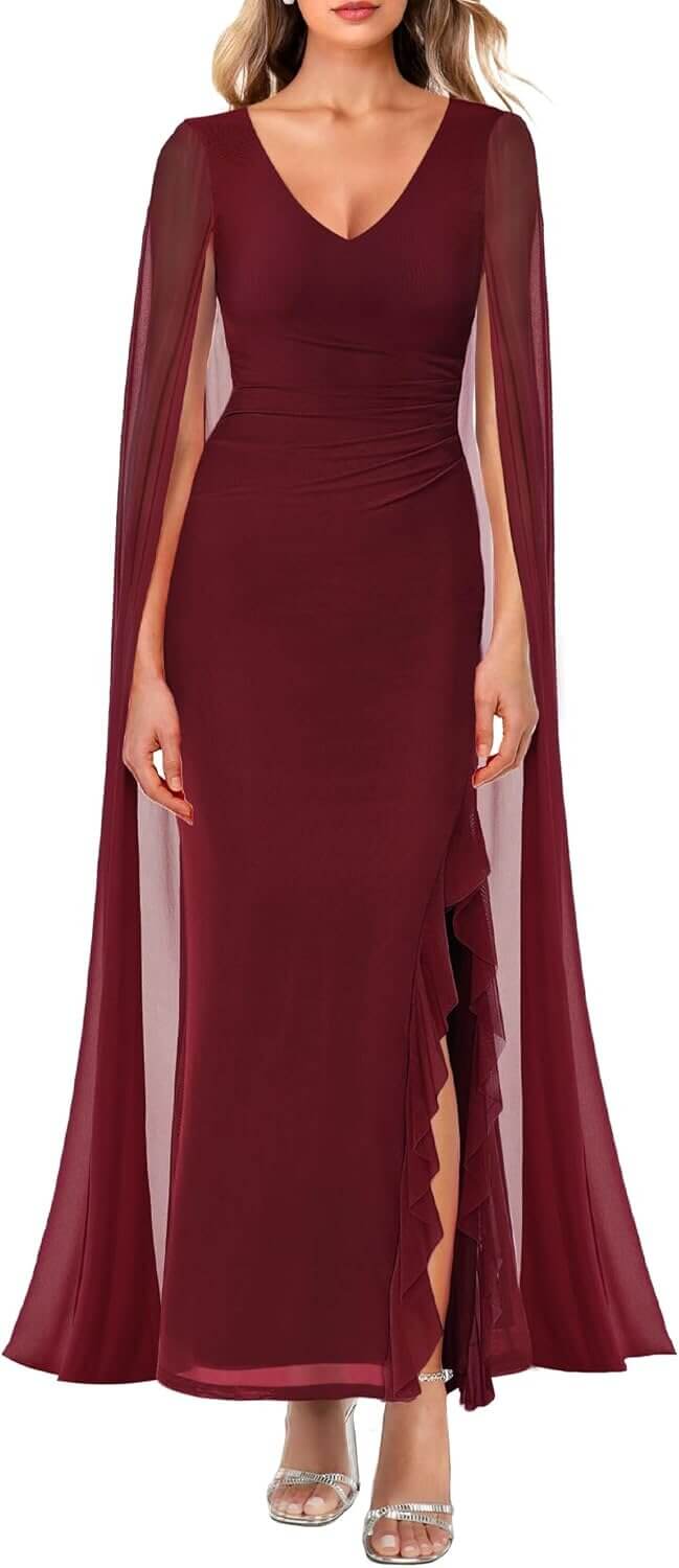 MAYFASEY V Neck Dress for Elegant Evenings and Parties - 10% Off!