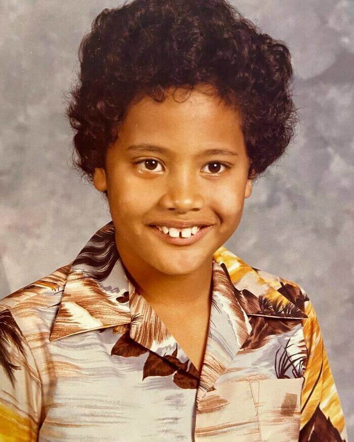 Dwayne “The Rock” Johnson In His Childhood Class Picture