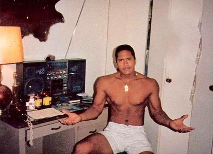 Dwayne "The Rock" Johnson Looking Ripped At 15