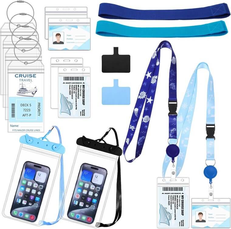 Cruise Essentials Set: Lanyards, Tags & More for Your Adventure 