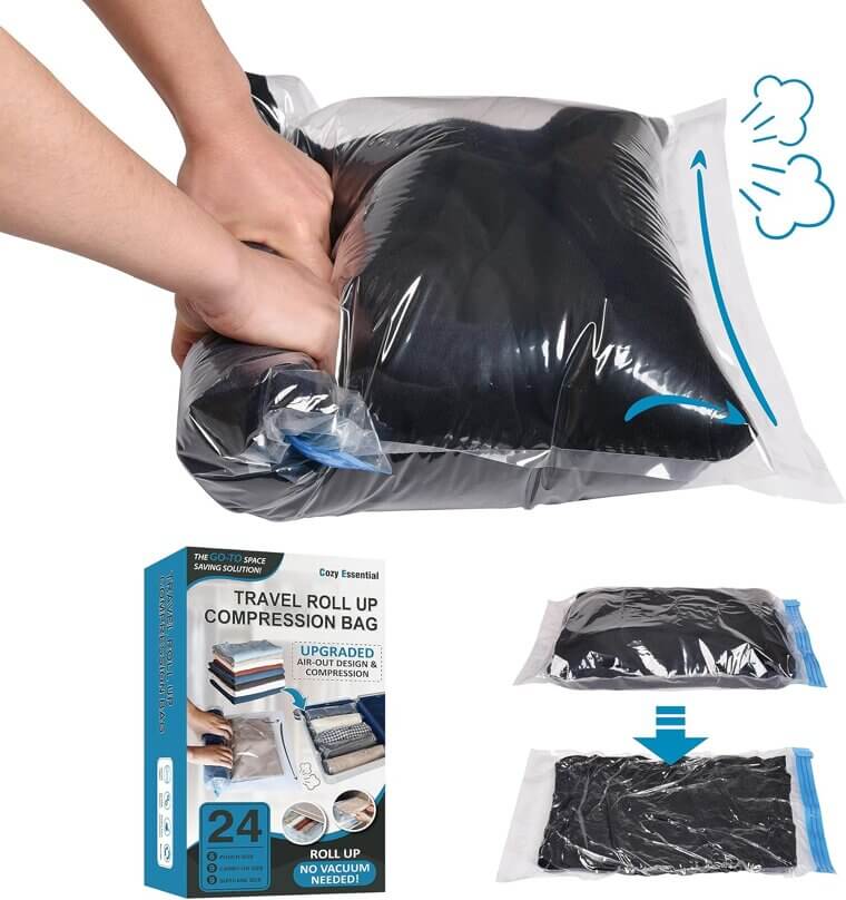 Cozy Compression Bags - Travel Essentials for Space Saving - Now 50% Off!