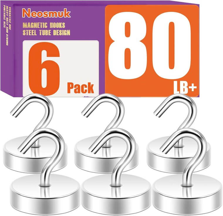 Neosmuk Magnetic Hooks: Essential Heavy-Duty Hooks for Home & Travel - 10% Off!