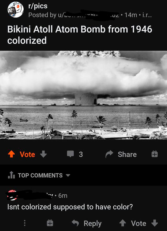 The Black and White Colorized Photo