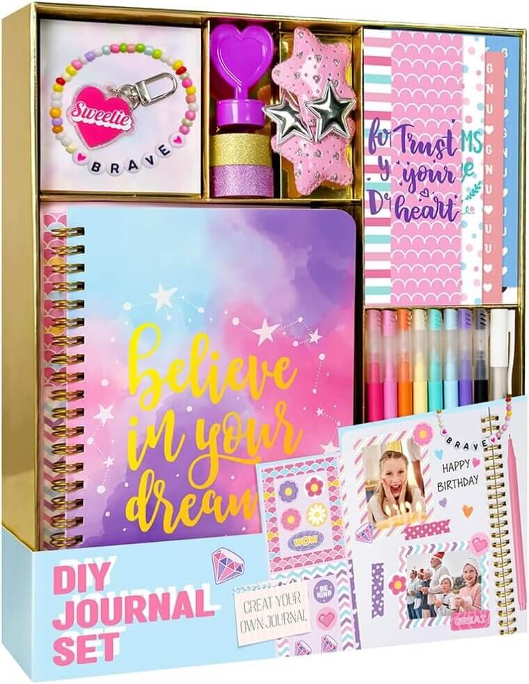 Nollh DIY Journal Kit - Fun Creative Gifts for Girls - Don’t Miss the 22% Discount!