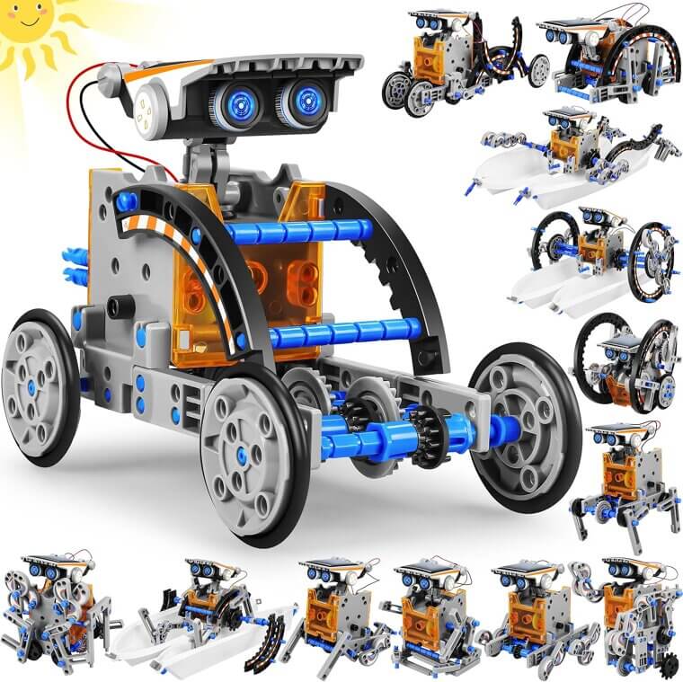 Bottleboom Solar Robots - 13-in-1 STEM Toy for Kids 8-12 - Now 20% Off!