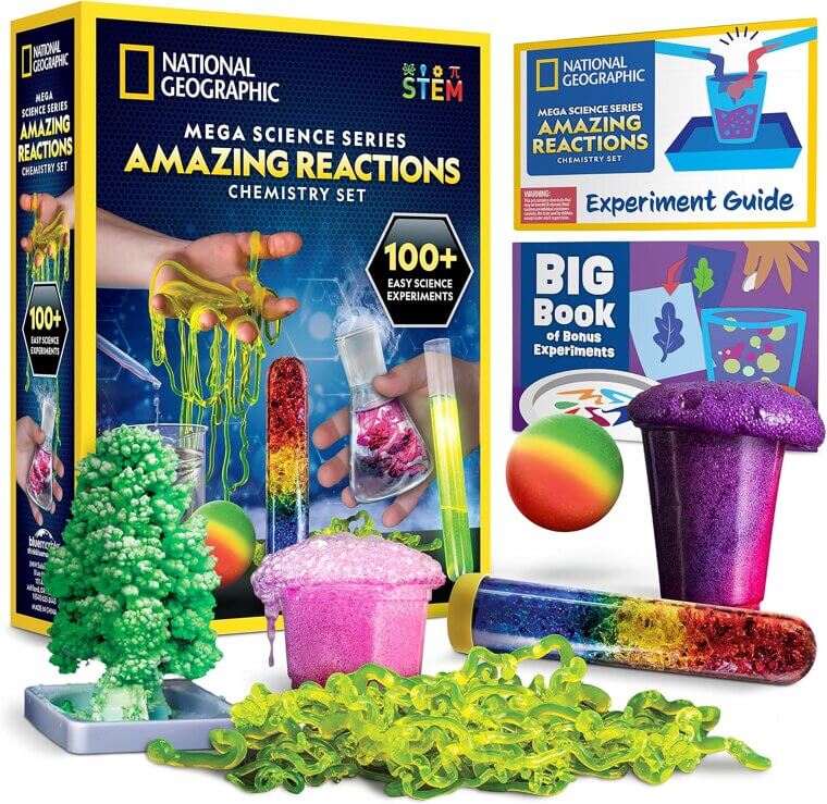 Nat Geo Chemistry Set - 100+ Fun Science Experiments for Kids 