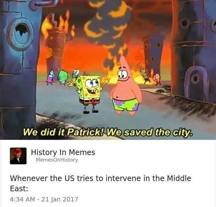 U. S. Middle East Foreign Policy Be Like: