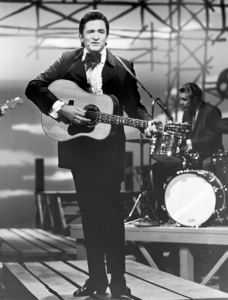 Johnny Cash's Classic Man in Black Tailored Suit