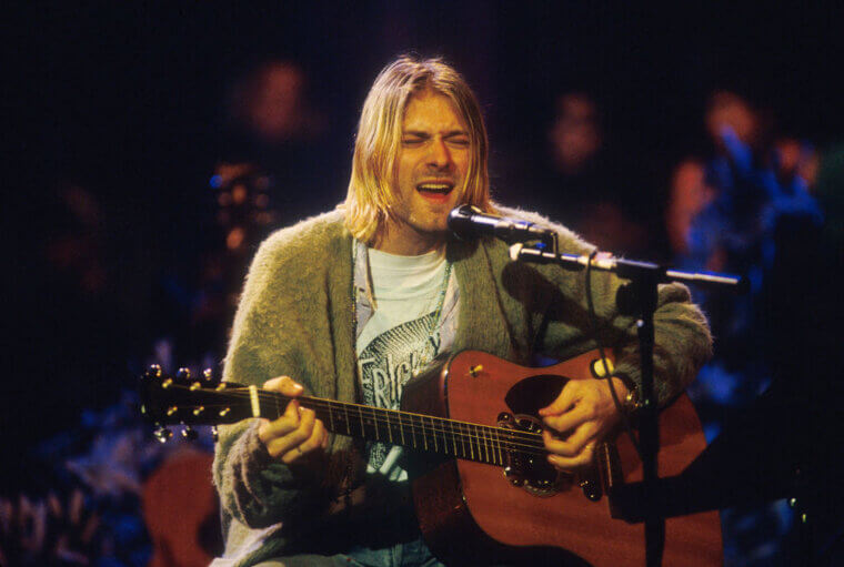 Kurt Cobain's 1993 MTV Unplugged Green Mohair Cardigan