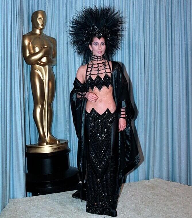 Cher's 1986 Academy Awards Bob Mackie Showgirl Masterpiece