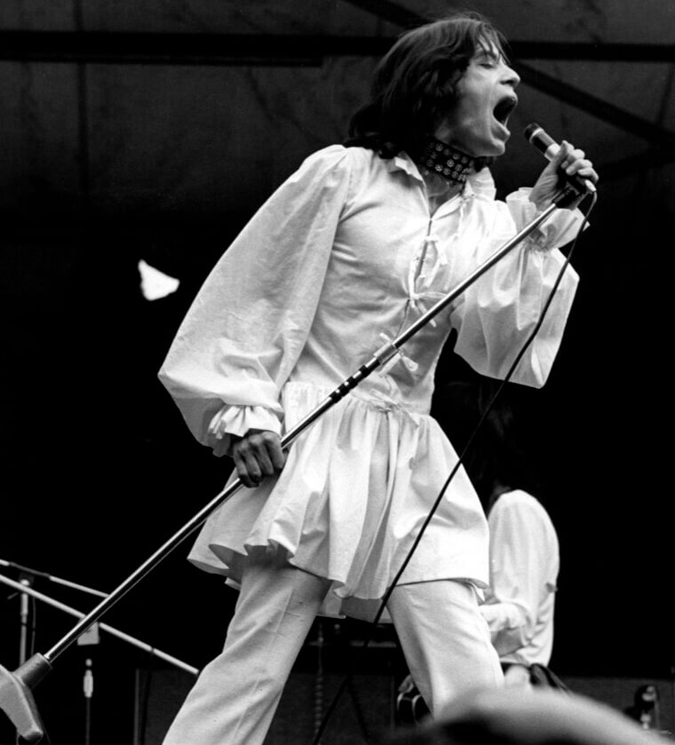 Mick Jagger's 1969 Hyde Park White Tunic Dress