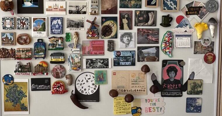 Fridge Magnets From Every Vacation