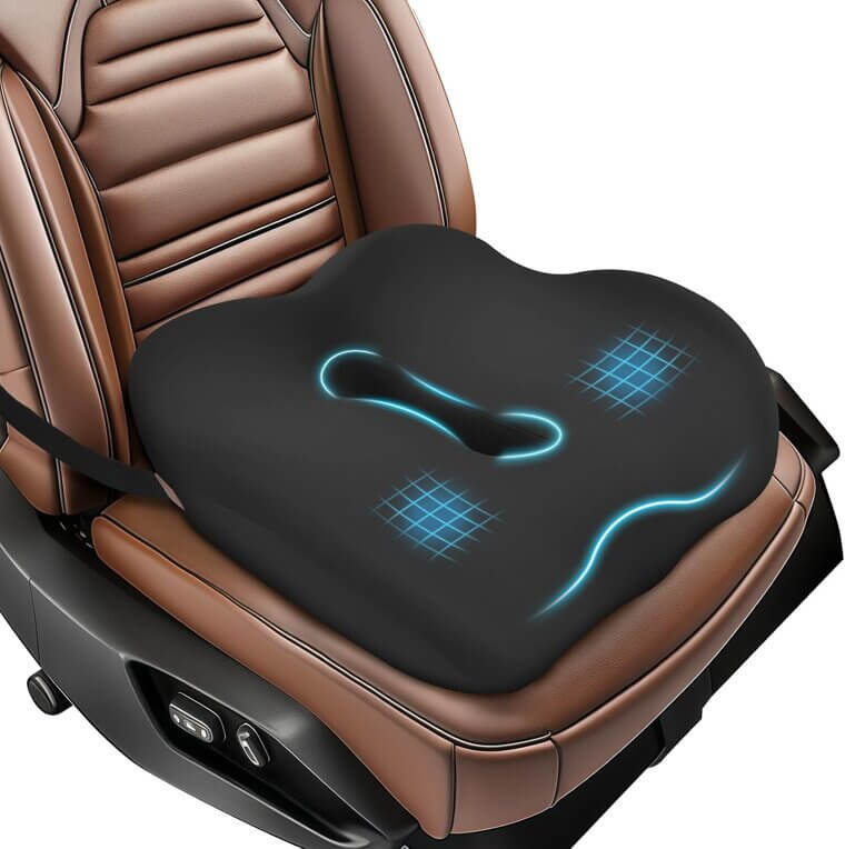 Comfy Drive Cushion - Relieve Pain & Stay Cool on Long Trips