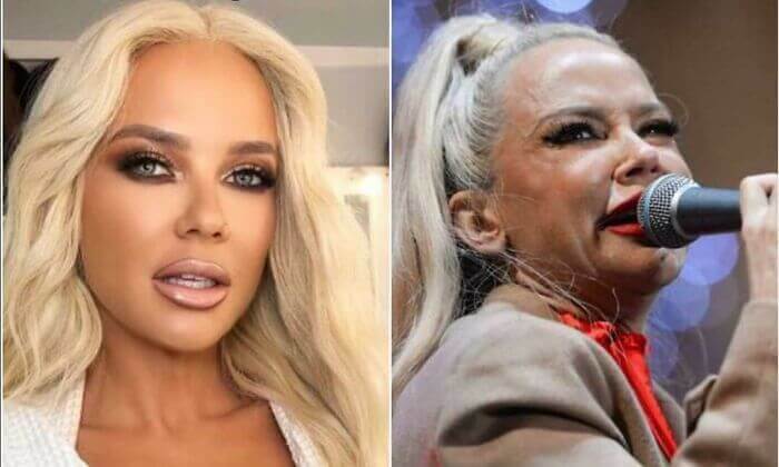 This Looks Like Two Different Women, But It's One Croatian Singer
