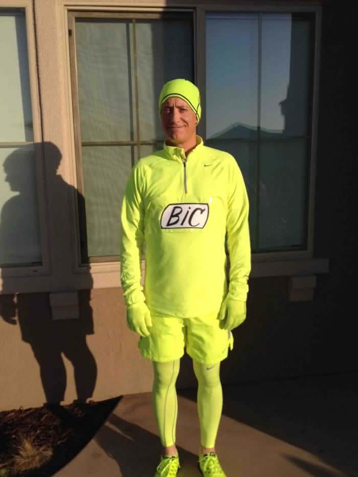 He Loved His Neone Workout Clothes And People Always Joke That He Looks Like A Highlighter. So He Became One