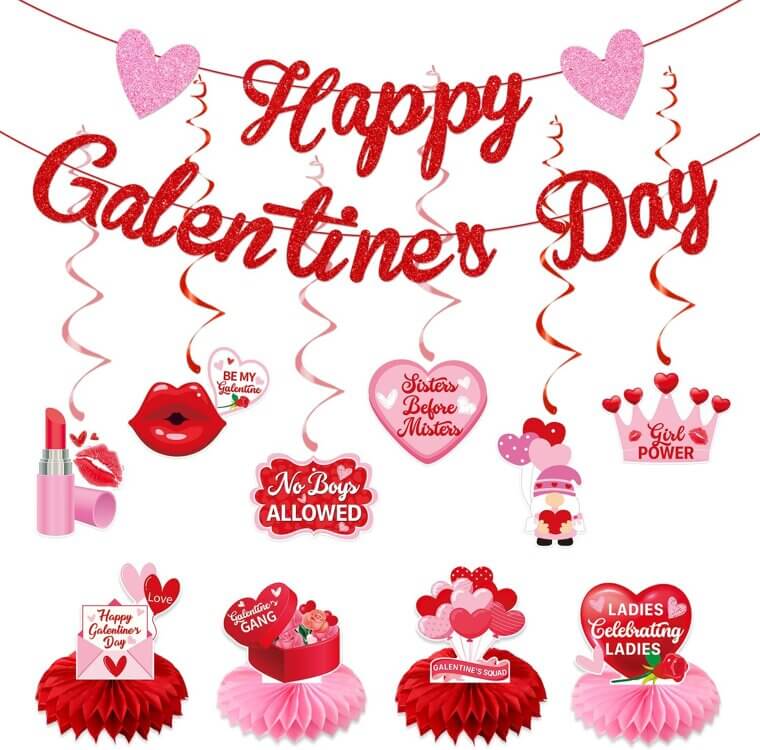 Galentine's Day Decor Set - Celebrate in Style! 