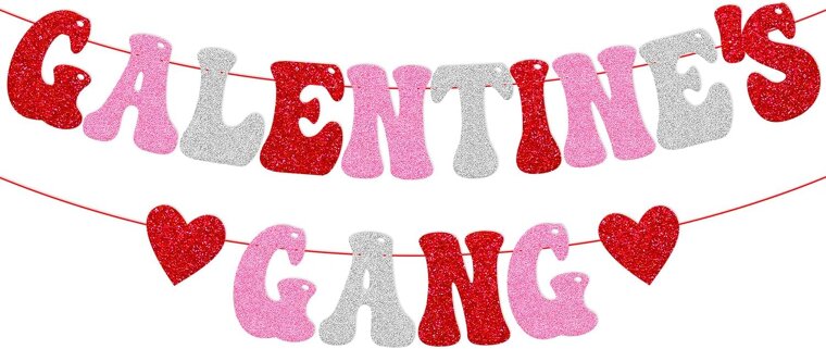 Galentines Gang Banner - Perfect Party Decor for Ladies! 