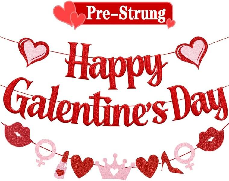 Galentine's Day Garland - Perfect for Parties and Photos 