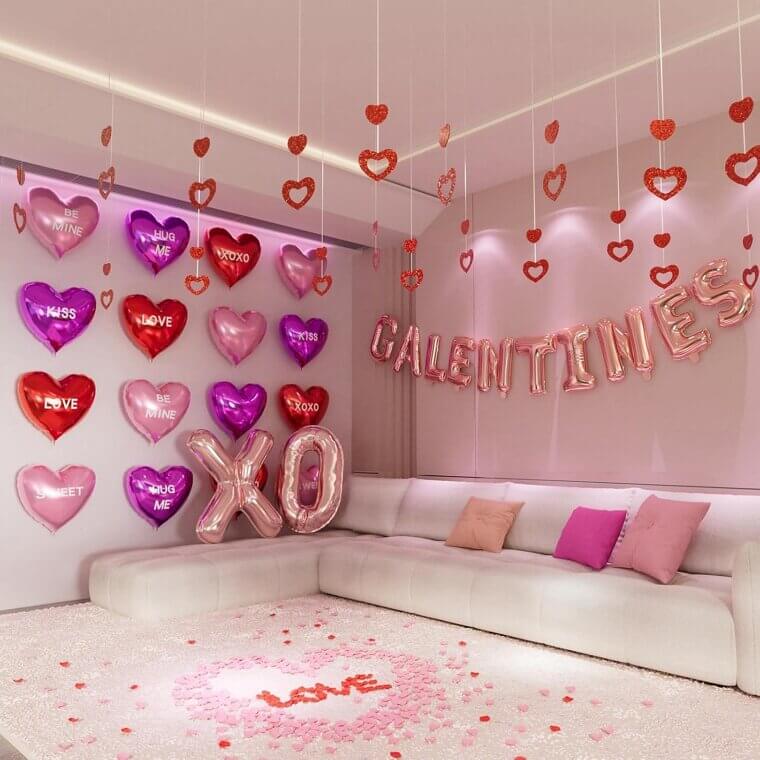 Galentines Party Decor - Elevate Your Celebration with Heart Balloons & Banners 