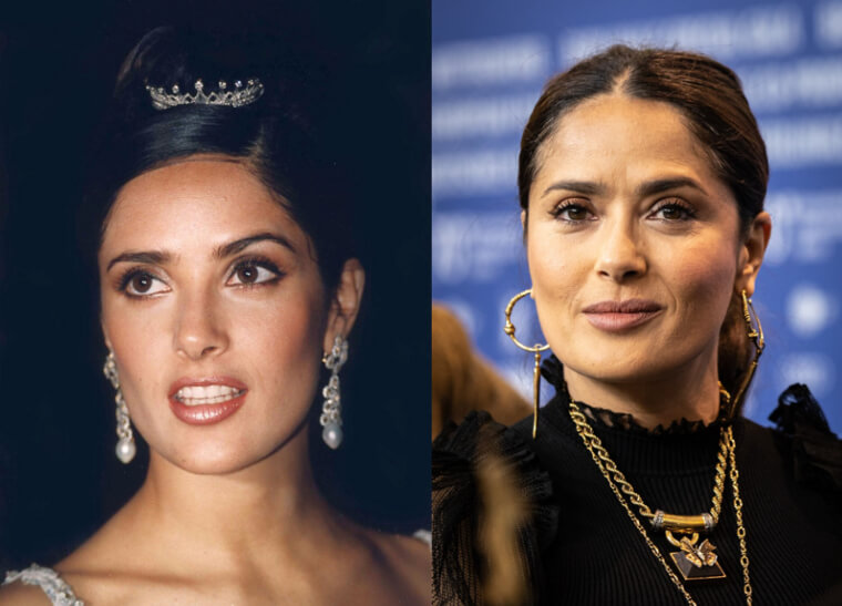 Salma Hayek Proudly Calls Her Silver Strands "Wisdom Hair"