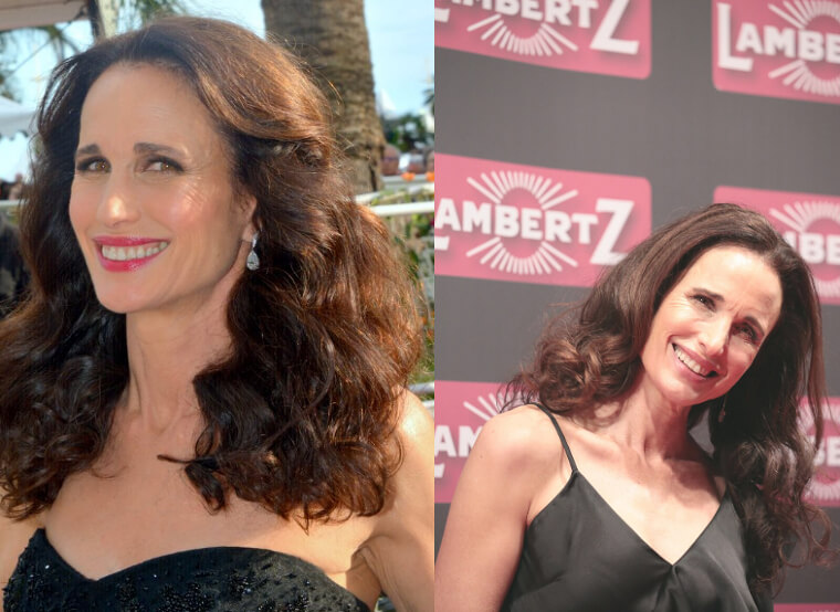 Andie MacDowell and Her "Badass" Silver Curls That Stunned Her Own Managers