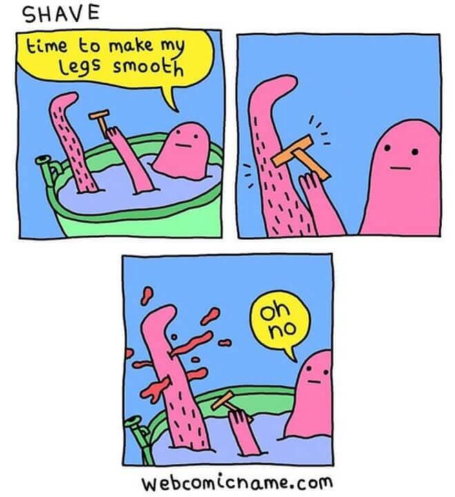 When You Lose Half Your Blood Supply While Shaving