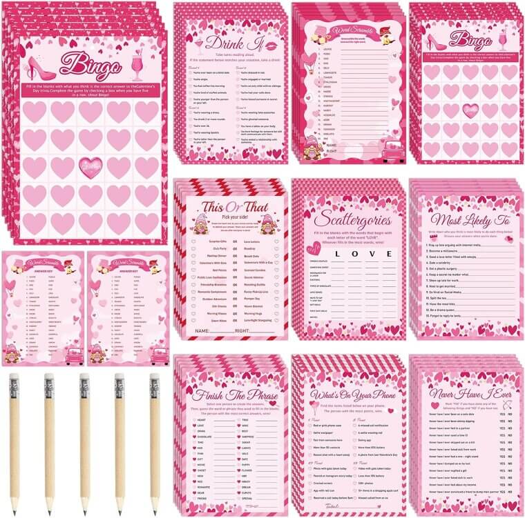 Galentine's Day Game Set - Fun Party Activities & Gifts