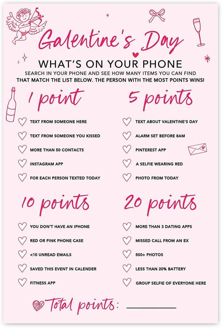 Galentines Day Games - Fun Girls Night Activities