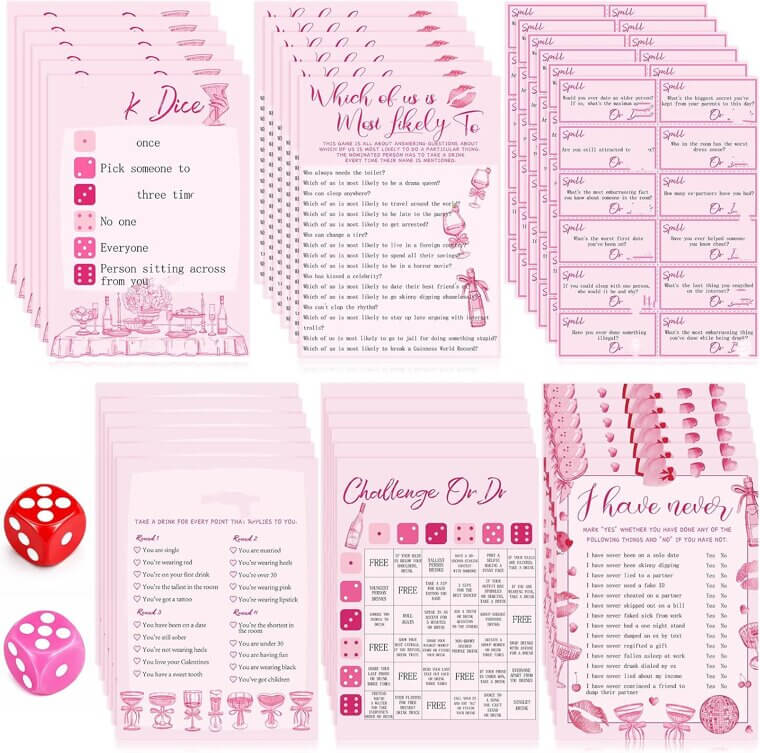 Galentine Party Games - Laughter & Fun for 12 Guests - Enjoy 13% Off!