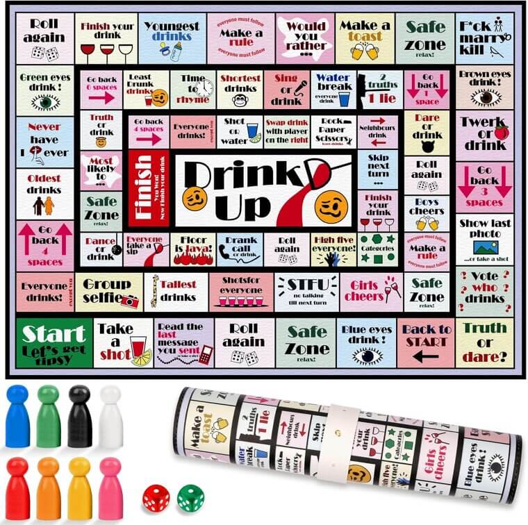 Drinking Board Game - Perfect for Parties & Bachelorette Fun - Now 25% Off!