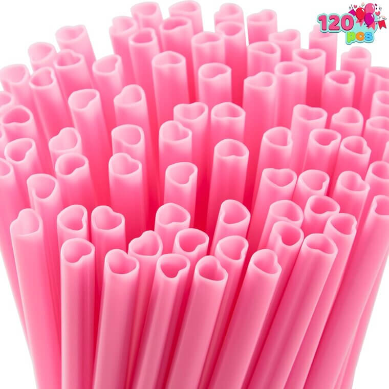 Heart Shaped Straws - Perfect for Parties & Valentine's Fun - Enjoy 33% Off!