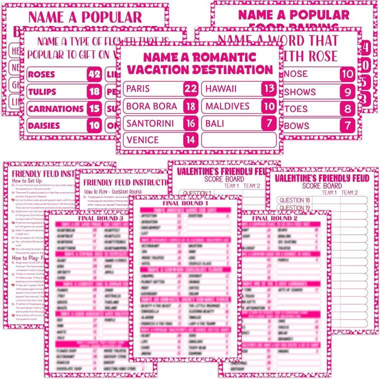 Galentines Day Feud Game - Fun Party Quiz for Friends