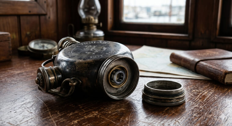 The Flask With a Secret Heart of Microfilm