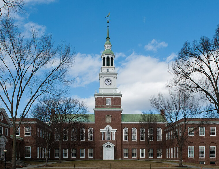 9. Dartmouth College - New Hampshire
