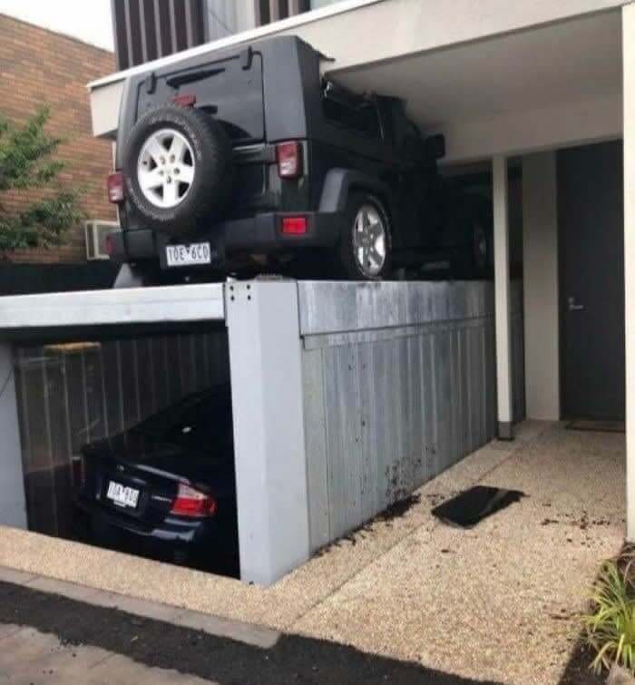 When You Park On Top Of The Hidden Garage