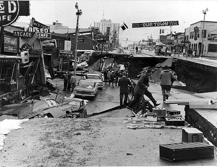 Alaska – 1964 Great Alaska Earthquake and Tsunami – Cost: $2.3 Billion (adjusted for Inflation)