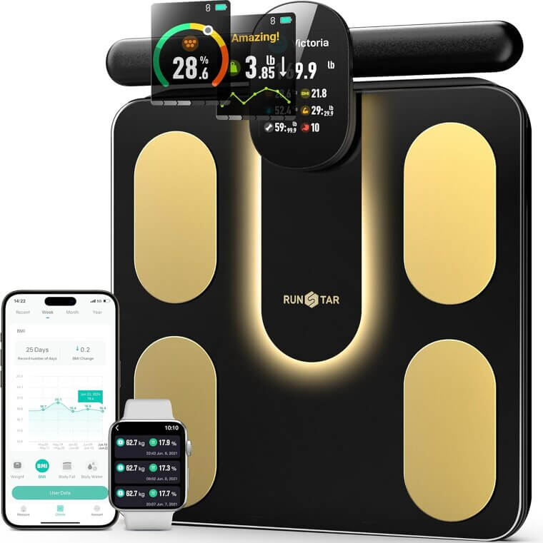 RunStar Smart Scale with 28 Body Measurements - Enjoy 18% Off!