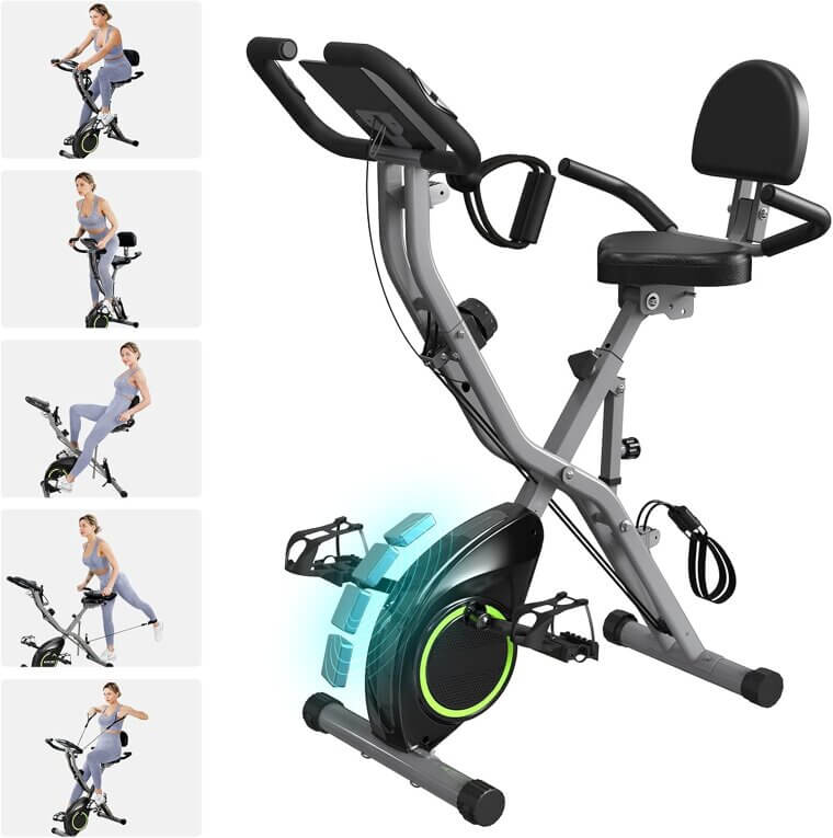 USLIM Foldable Exercise Bike - Compact Home Fitness Solution - 27% Off!