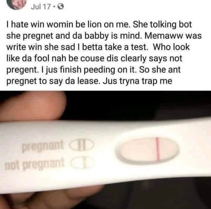 That's Not How a Pregnancy Test Works